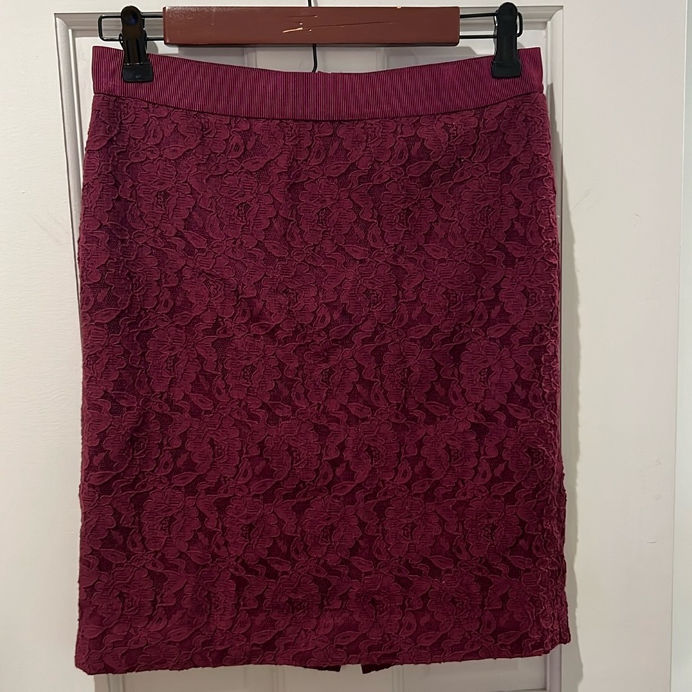 Ann Taylor Lace Pencil Skirt